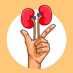 World Kidney Day Poster Design. Urology Healthcare awareness. Kidney Health for All