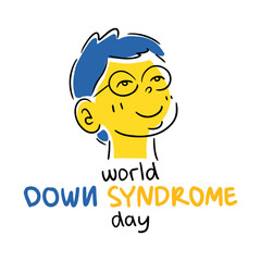 World Down Syndrome Day Concept Design, down syndrome awareness campaign illustration