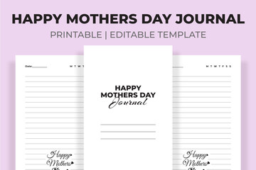 Happy Mother's Day Journal