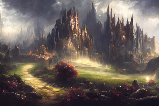 Castle Concept Art Dark Fortress