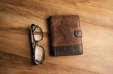 Glasses and wallet