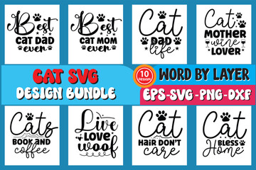 Cat svg design bundle