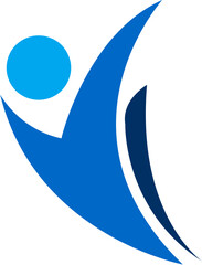 Human Character Logo Vector