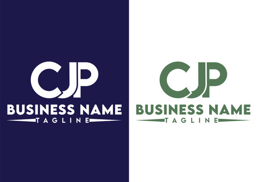 Letter CJP logo design vector template, CJP logo