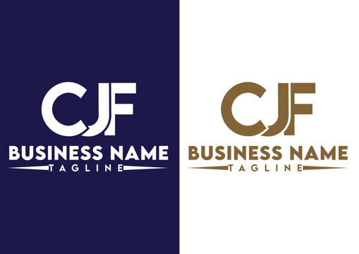 Letter CJF logo design vector template, CJF logo