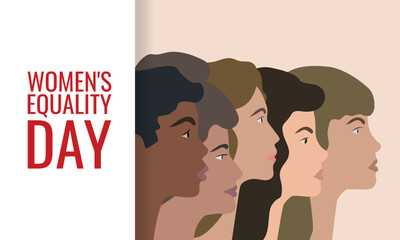 Women's Equality Day .Design suitable for greeting card poster and banner