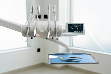 Dental tools and equipment in clinic
