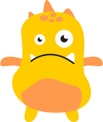 Cute Doodle Monster Vector