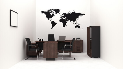VIP office furniture 3D rendering