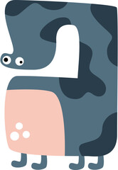 Cute Doodle Monster Vector