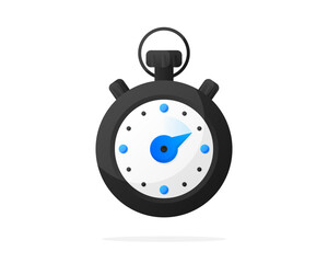 Timer, Clock and Stopwatch. Countdown timer symbol icon. Label cooking symbols. Fast time logo, stop watch speed concept, deadlines and delay. Vector illustration.