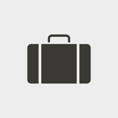 case vector solid art icon isolated on white background.  filled symbol in a simple flat trendy modern style for your website design, logo, and mobile app