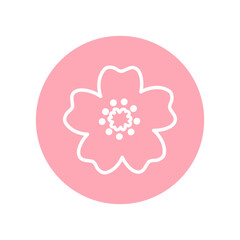 Cherry Blossom Flower Icon