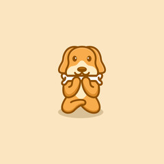 Cute Dog Bone Logo
