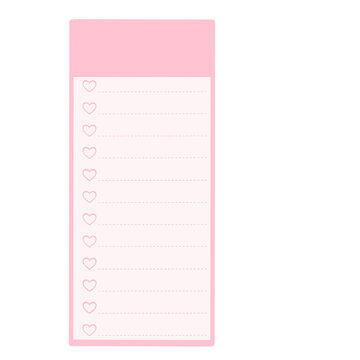 Pink planner template set.	