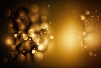 abstract gold background with blur bokeh light, glitter glow magical moment luxury atmosphere, Generative Ai