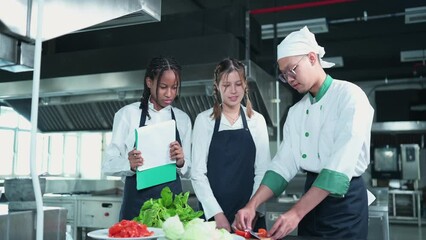 Young chef, University professor is passing on the knowledge of cooking to students