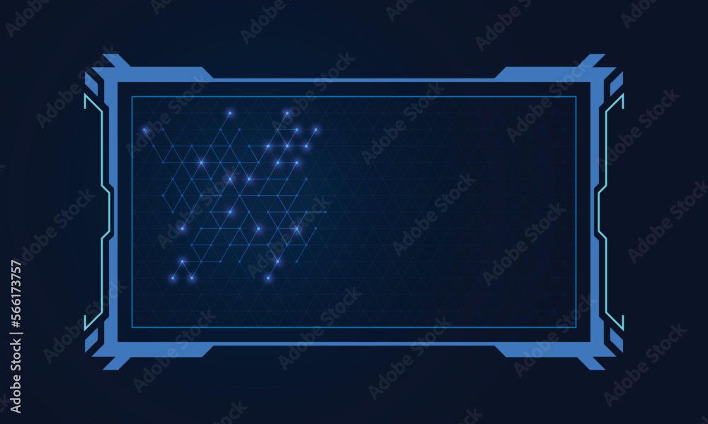 Poster abstract hud ui gui future futuristic screen system virtual design.