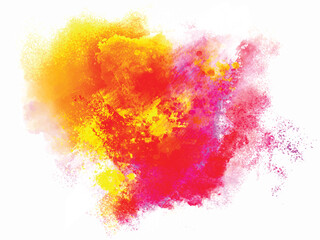 Abstract colorful Happy Holi background card design for color festival of India