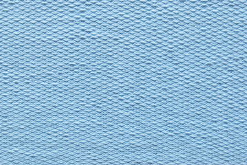 Blue color cotton boucle fabric texture as background