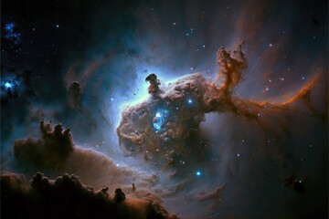 Fototapeta na wymiar nebula in deep space