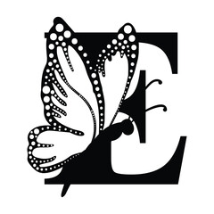 Butterfly Monogram SVG Alphabet