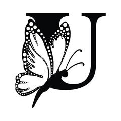 Butterfly Monogram SVG Alphabet