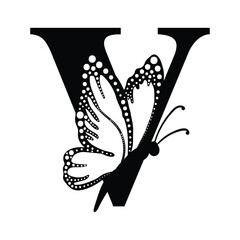 Butterfly Monogram SVG Alphabet