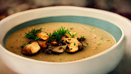 Mushroom soup delicious food