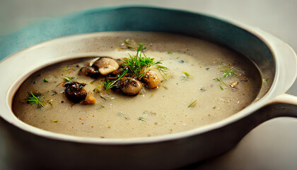Mushroom soup delicious food