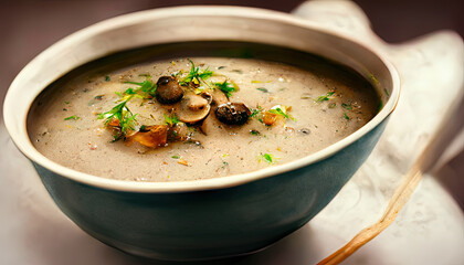 Mushroom soup delicious food