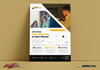 Business Flyer Design Template Layout