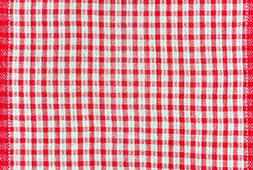 Texture of cotton fabric with a pattern in a red box