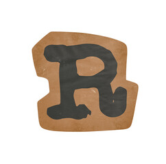 Vintage typewriter alphabet Letter R © Anna