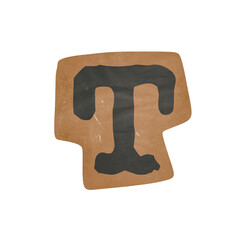 Vintage typewriter alphabet Letter T © Anna