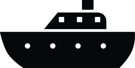 Ship icon vector design template on trendy design