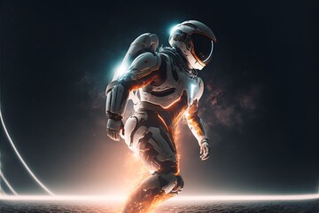 astronaut in space