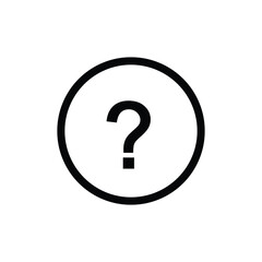 Question icon vector. Simple illustration for web or mobile app