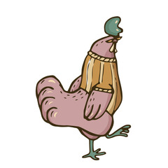 Chicken hand drawn illustration. Chicken meat and eggs vintage. For the chicken manufacturing. Vector illustration.