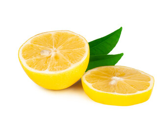 Fototapeta na wymiar Lemons isolated on a white background