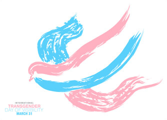 An abstract illustration of courage for International Transgender Day of Visibility - 566182594