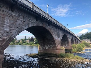 old bridge over the river