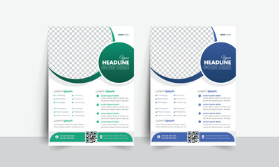Healthcare cover, template Corporate healthcare, and medical  flyer design vector or poster design layout