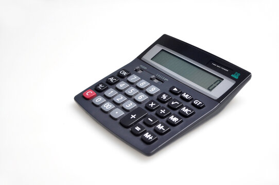 Calculator -  a digital calculating tool white background