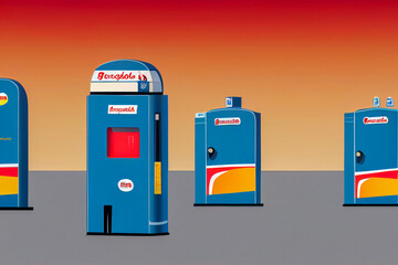 Illustrative image of a gas station