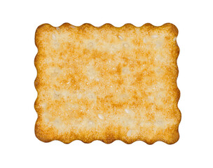 Cookies sprinkled with sugar and sesame seeds isolated on white background with clipping path