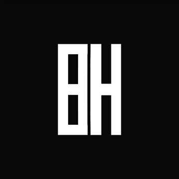 BH 8H Logo Design, Creative Minimal Letter 8H BH Monogram