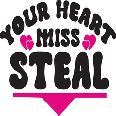 Fototapeta premium valentine's day svg and t shirt design