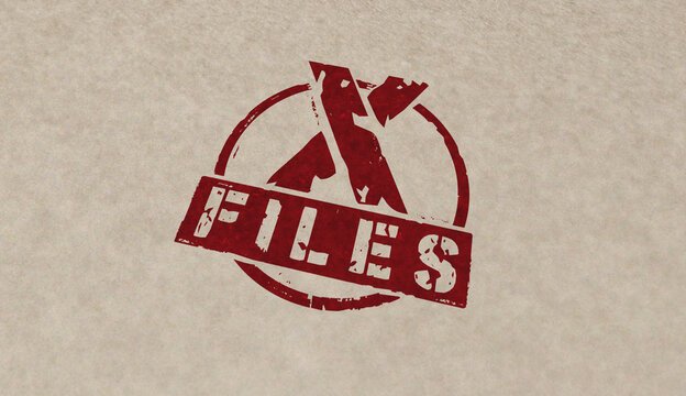 X Files secret documents stamp and stamping