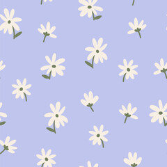 Small flowers seamless pattern